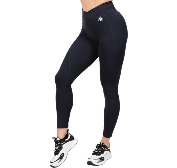 Leggings sportivi da donna Gorilla Wear Willow neri a vita alta 