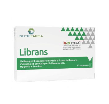 Librans Nutrifarma rilassamento benessere mentale sonno compresse 30cpr