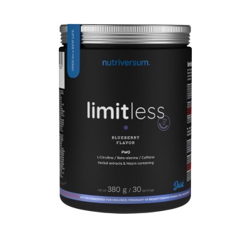 Limitless Nutriversum Pre-Workout Esplosivo Energia Pump Focus 380g Mirtillo Blu