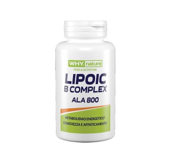 Lipoic B-Complex ALA 800 Why Nature acido alfa lipoico e vitamine B 90 compresse