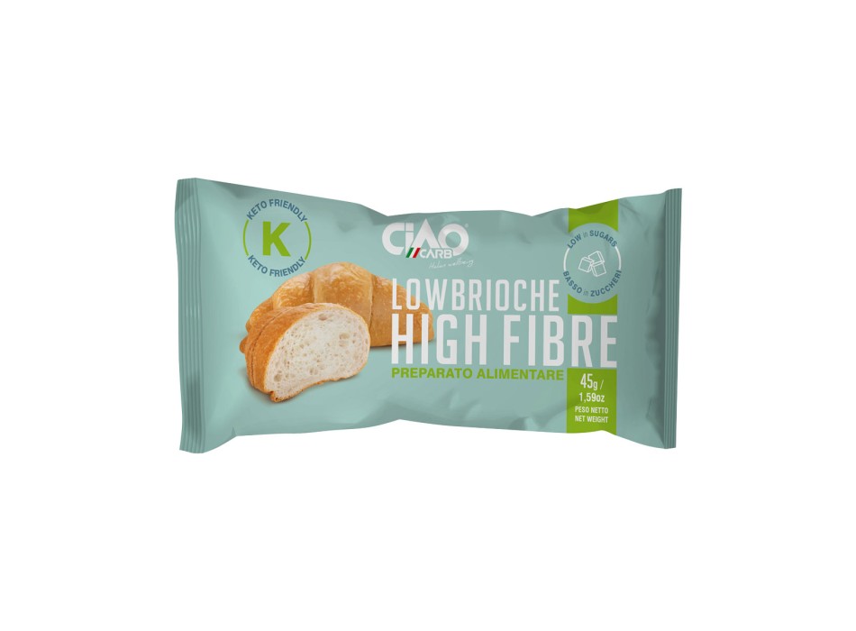 Lowbrioche CiaoCarb brioche proteica naturale low carb 45g Naturale