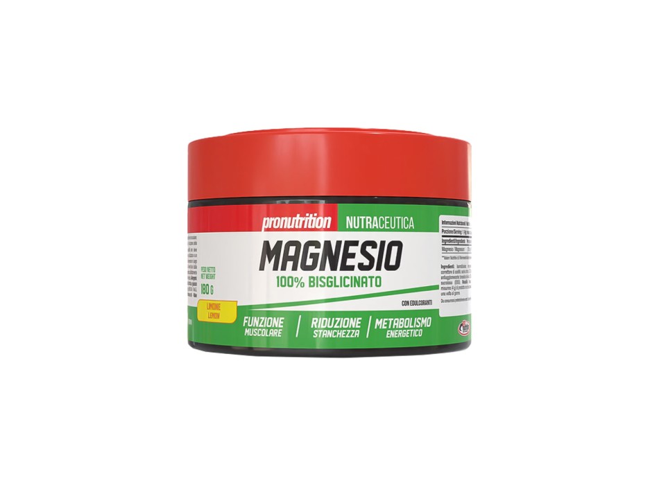 Magnesio Bisglicinato Forte pronutrition Integratore Polvere Gusto Limone 180g