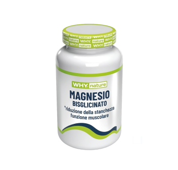 Magnesio Bisglicinato WHYnature integratore stanchezza 90cpr