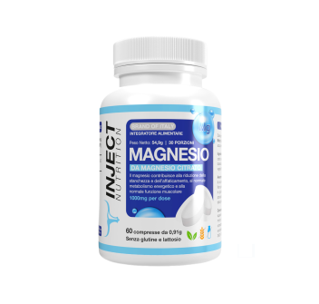 Magnesio Citrato Inject Nutrition stanchezza e affaticamento 60cpr