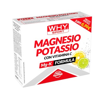 Magnesio e Potassio WHYsport 10 bustine monodose per sportivi Arancia 