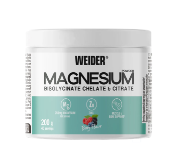 Magnesium Powder Weider integratore magnesio sali minerali muscoli polvere 150g