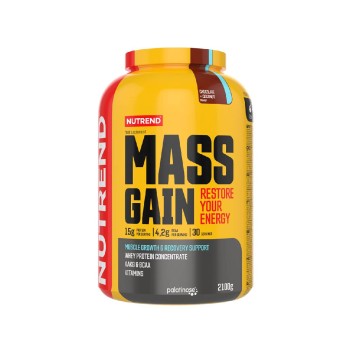 Mass Gain Nutrend 2100g Gainer per Aumento Massa Cioccolato e Cocco