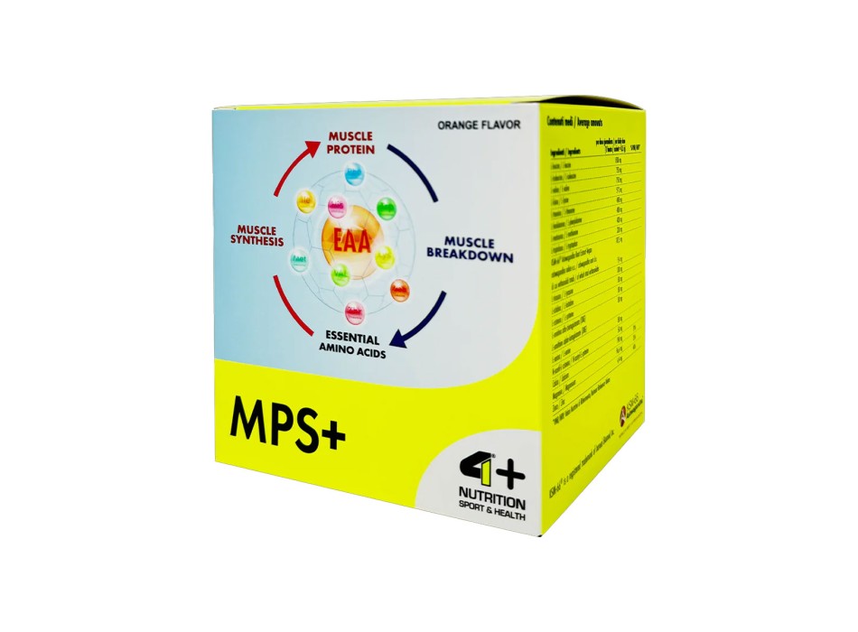 MPS+ 4+ Nutrition integratore aminoacidi essenziali HMB detox arancia