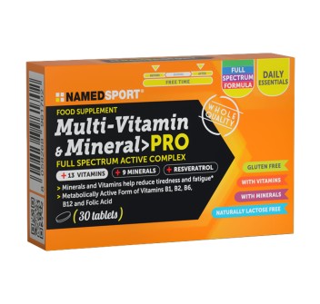 Multi Vitamin and Mineral Pro NAMEDSPORT 30 compresse Multivitaminico Completo S