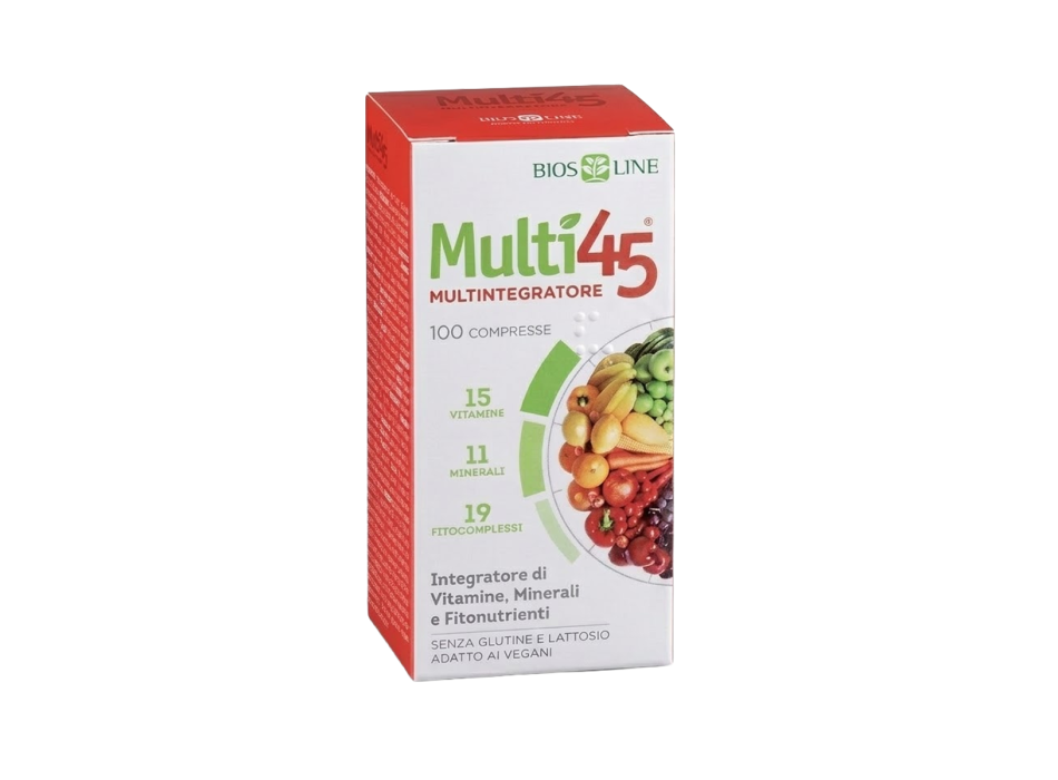 Multi45 Bios Line integratore multivitaminico 100 compresse