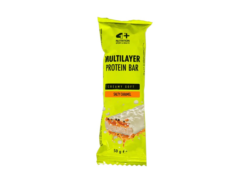 Multilayer Protein Bar 4+ Nutrition barretta proteica salty caramel snack