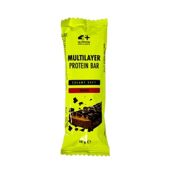 Multilayer Protein Bar 4+ Nutrition barretta proteica snack brownie