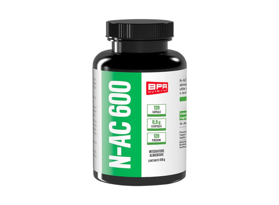N-AC 600 BPR Nutrition integratore N-Acetil Cisteina 120 capsule