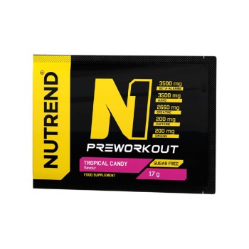 N1 Pre-Workout Nutrend 17g Monodose Energia Pompaggio Tropical Candy