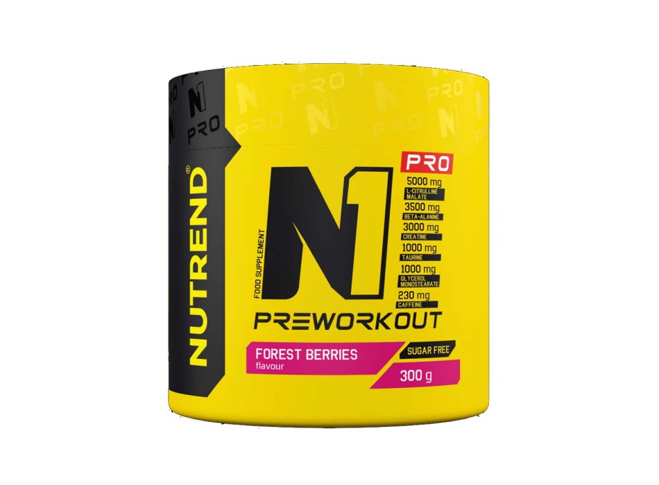 N1 PRO Nutrend 300g Potenziato per Pompaggio Forza e Focus Forest Berries