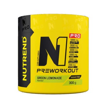 N1 PRO Nutrend 300g Potenziato per Pompaggio Forza e Focus Green Lemonade