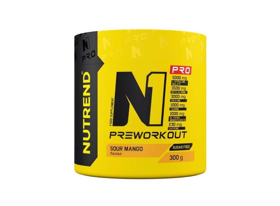 N1 PRO Nutrend 300g Potenziato per Pompaggio Forza e Focus Sour Mango