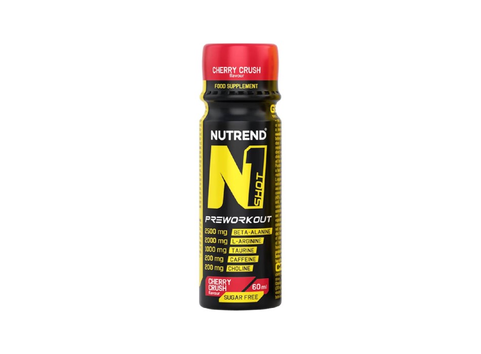 N1 Shot Nutrend 60 ml Liquido Pronto da Bere Forza Focus Ciliegia