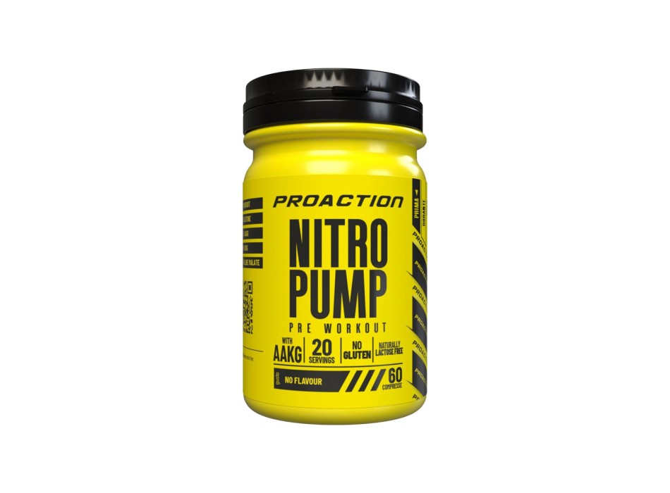 Nitro Pump ProAction 60 compresse Integratore Pre-Workout per Vasodilatazione