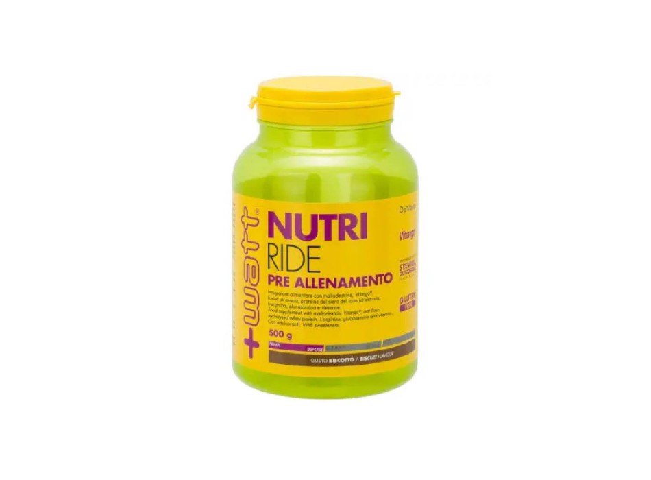 Nutri Ride 500gr +Watt pre-workout endurance avena glucosamina Biscotto
