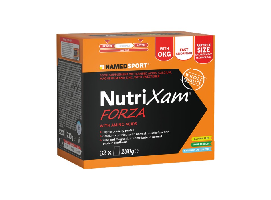 NutriXam FORZA NAMEDSPORT 32 bustine Aminoacidi Essenziali HMB Recupero Forza