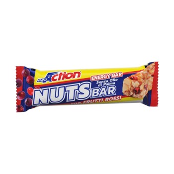Nuts Bar ProAction 30g Barretta Energetica Naturale Frutti Rossi