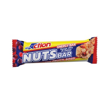 Nuts Bar ProAction 30g Barretta Energetica Naturale Frutti Rossi