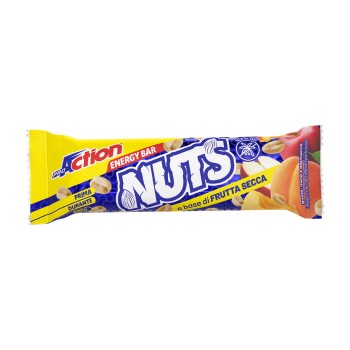 Nuts Bar ProAction 30g Barretta Energetica Naturale Mele e Albicocca