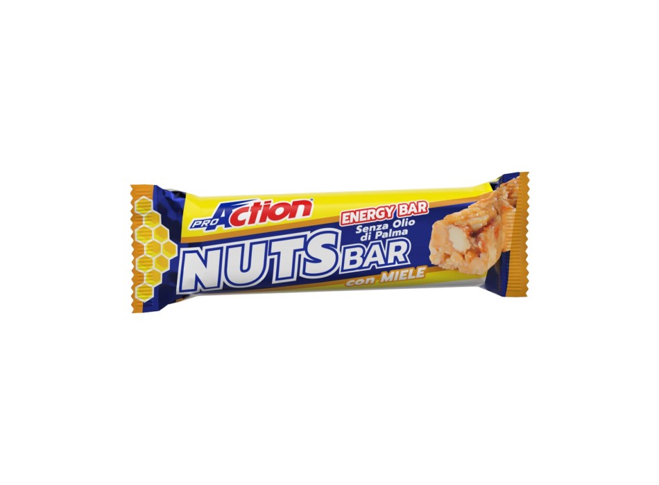Nuts Bar ProAction 30g Barretta Energetica Naturale Miele