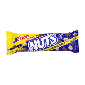 Nuts Bar ProAction 30g Barretta Energetica Naturale Uvetta