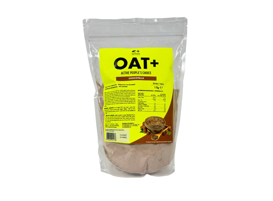 Oat+ 1kg 4+ Nutrition farina avena aromatizzata pancake chocotella