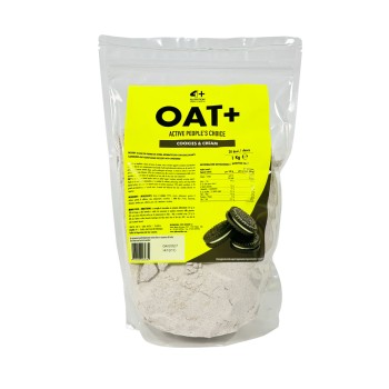 Oat+ 1kg 4+ Nutrition farina avena aromatizzata pancake cookies & cream