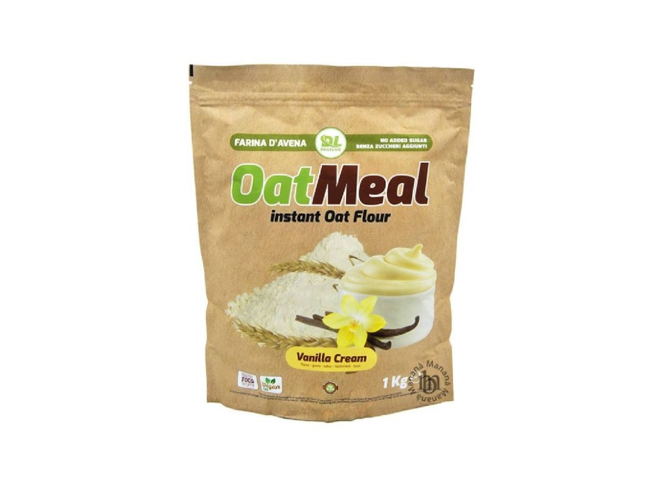 Oatmeal Instant Daily Life farina di avena aromatizzata per pancake vaniglia