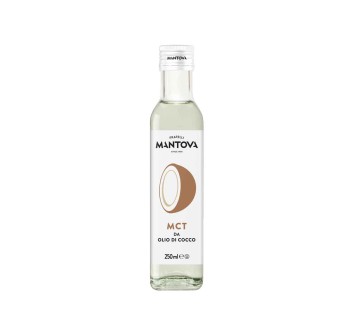 Olio di Cocco Liquido Mantova in bottiglia da 250ml, frazionato e 100% puro, ide