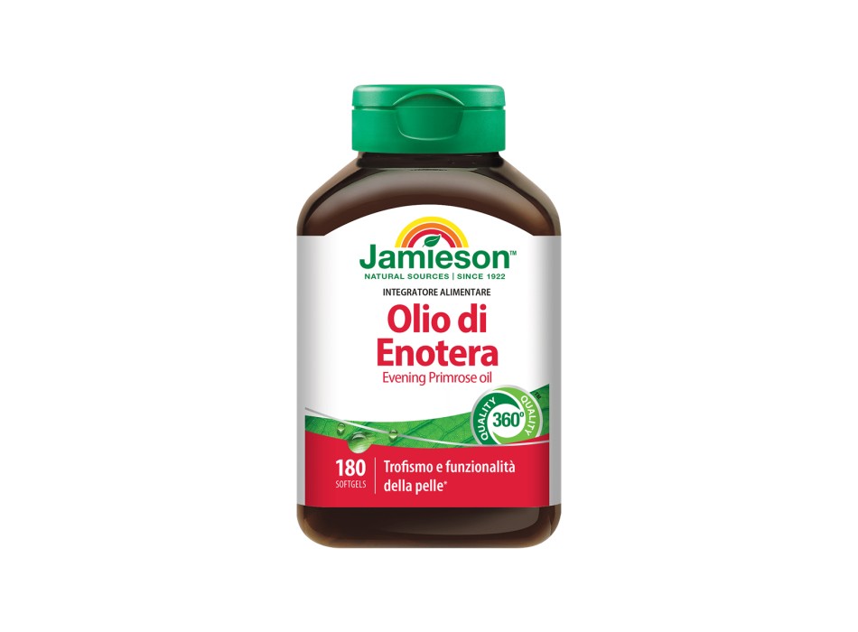 Olio di Enotera Jamieson Integratore Omega-6 GLA per Benessere Femminile e Pelle