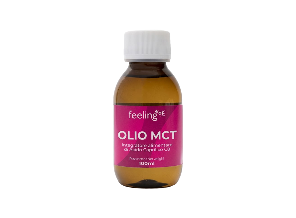 Olio MCT Acido Caprilico FeelingOk integratore 100ml