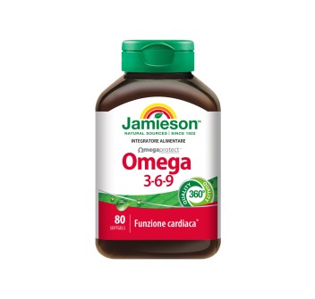 Omega 3-6-9 Jamieson Integratore Olio di Pesce Lino e Borragine 120 softgel