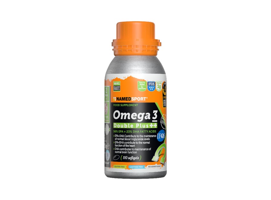 Omega 3 Double Plus NAMEDSPORT 110 softgel Integratore Olio di Pesce IFOS 5 Stel