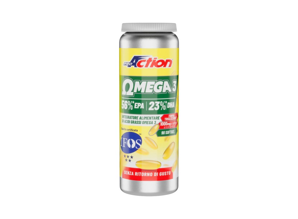 Omega 3 ProAction 90 capsule Integratore Olio di Pesce Purificato per Cuore