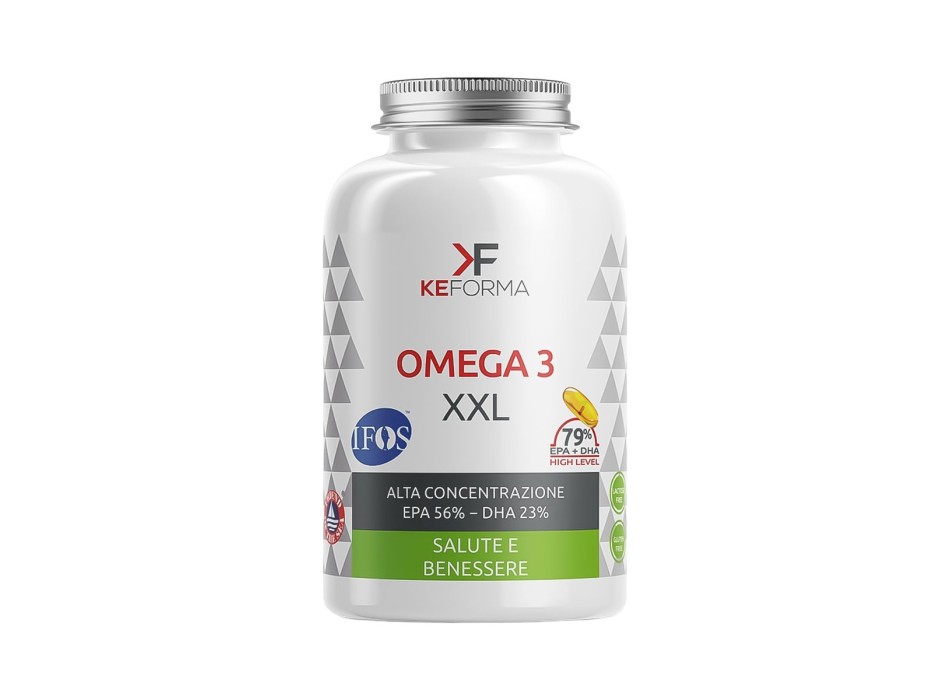 Omega 3 XXL Keforma Integratore Olio di Pesce Alta Concentrazione 60 perle