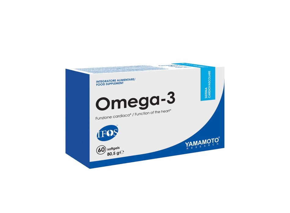 Omega-3 Yamamoto olio pesce concentrato certificato IFOS 5 stelle 60 softgel