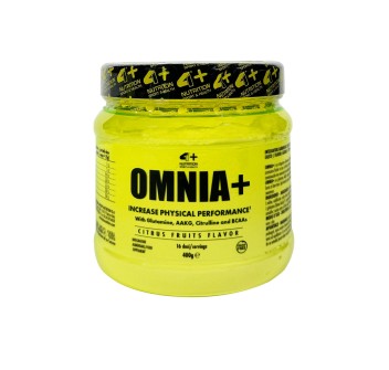 Omnia+ 400gr 4+ Nutrition integratore aminoacidi e creatina Citrus Fruit