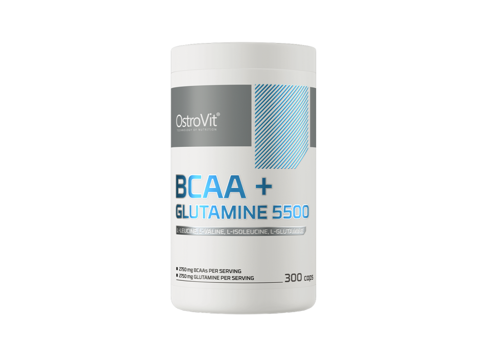 OstroVit BCAA+Glutammina 5500mg integratore aminoacidi ramificati e glutammina