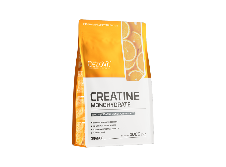 OstroVit Creatina Monoidrato integratore di creatina pura 1000 g Arancia