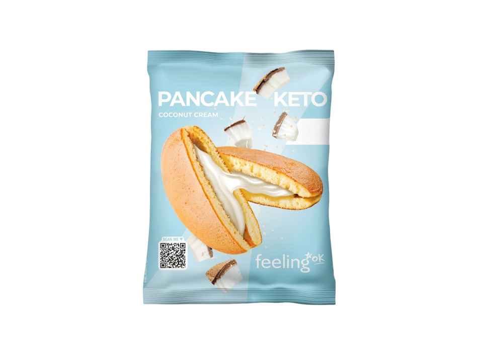 Pancake Proteico FeelingOk dolce low carb 50g Cocco