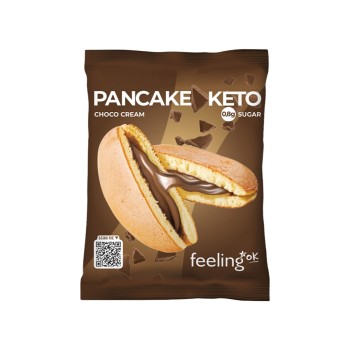 Pancake Proteico FeelingOk dolce low carb 50g crema al cacao