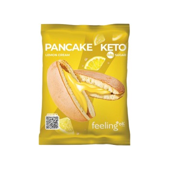 Pancake Proteico FeelingOk dolce low carb 50g crema al limone