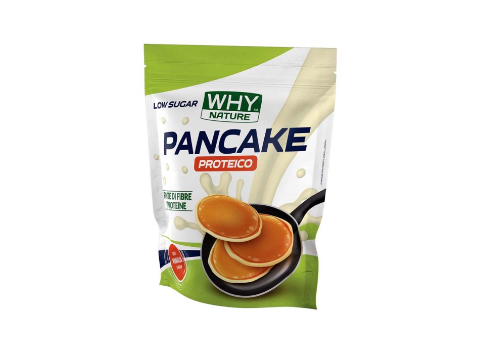 Pancake Proteico Low Sugar Why Nature preparato pancake proteici 1kg Vaniglia