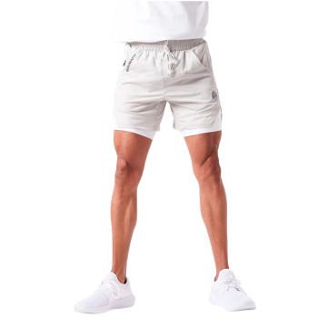 Pantaloncino Training Bombafit abbigliamento sportivo uomo Grigio