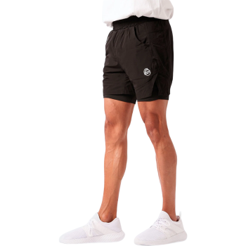 Pantaloncino Training Bombafit abbigliamento sportivo uomo nero